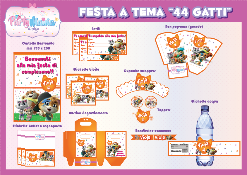 Festa a tema 44 Gatti
